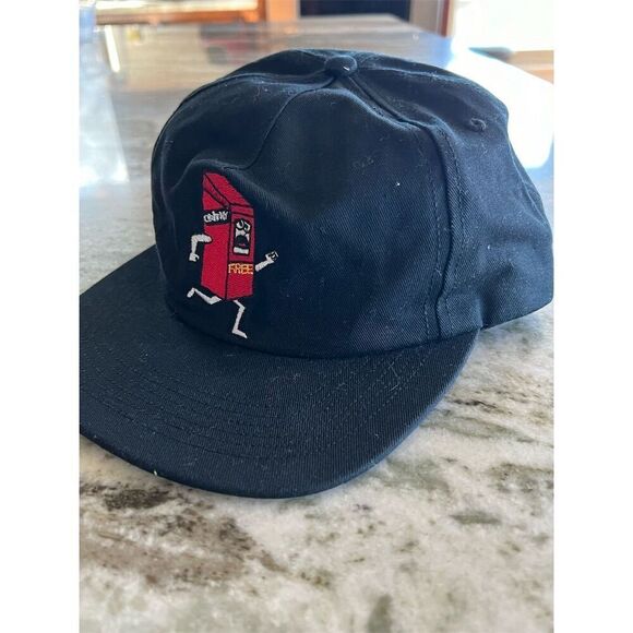 Only NY Unisex Black Embroidered Red Box Running Cap Adjustable Strap - Picture 3 of 8